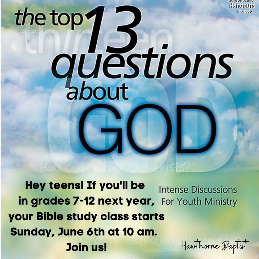 Baptist Bible Study Teen